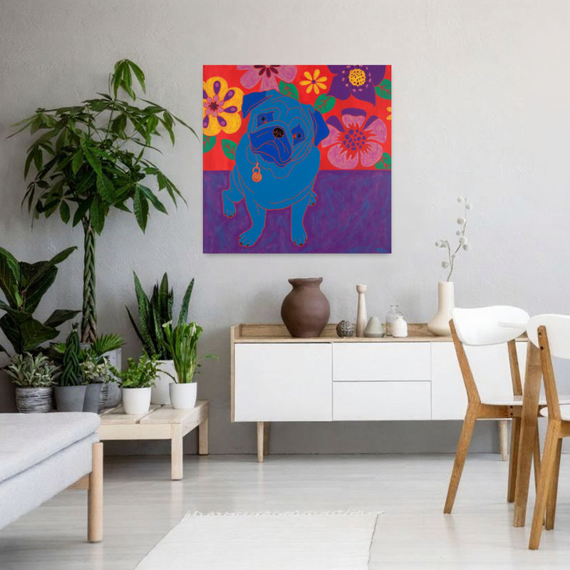 Art contemporain perspicace carlin, H 36 po x l 36 po