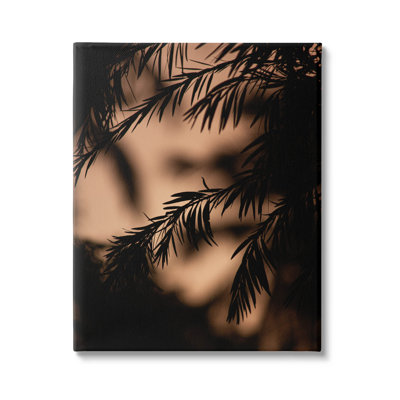 «Night Silhouette Tree Leaves», estampe numérique par Lil 'Rue