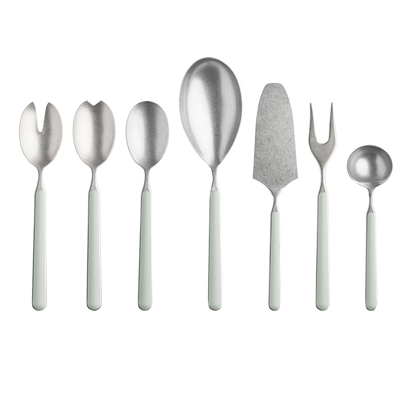 Ensemble de service en étain Fantasia - sauge, Sauge