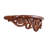 Baroque Teak Floating Shelf