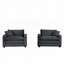 Fauteuil en velours côtelé 2 pièces-1841384163