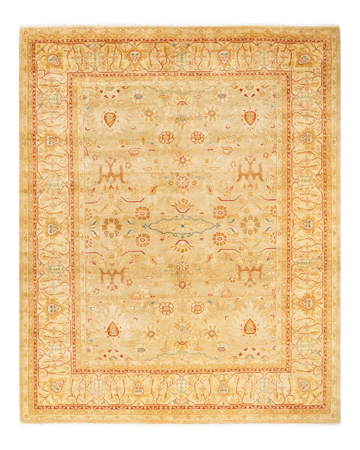 The Twillery Co. Keller One-of-a-Kind Traditional Hand-Knotted Yellow ...