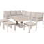 Aruba Outdoor Corner Garden Seating Set with Adjustable Table