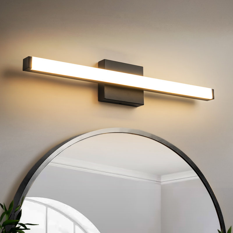 Brynie Dimmable LED Vanity Light, Matte Black