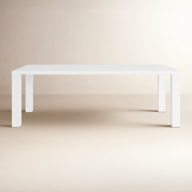 Carson Dining Table, White, 29" H x 84.3" L x 36.2" W