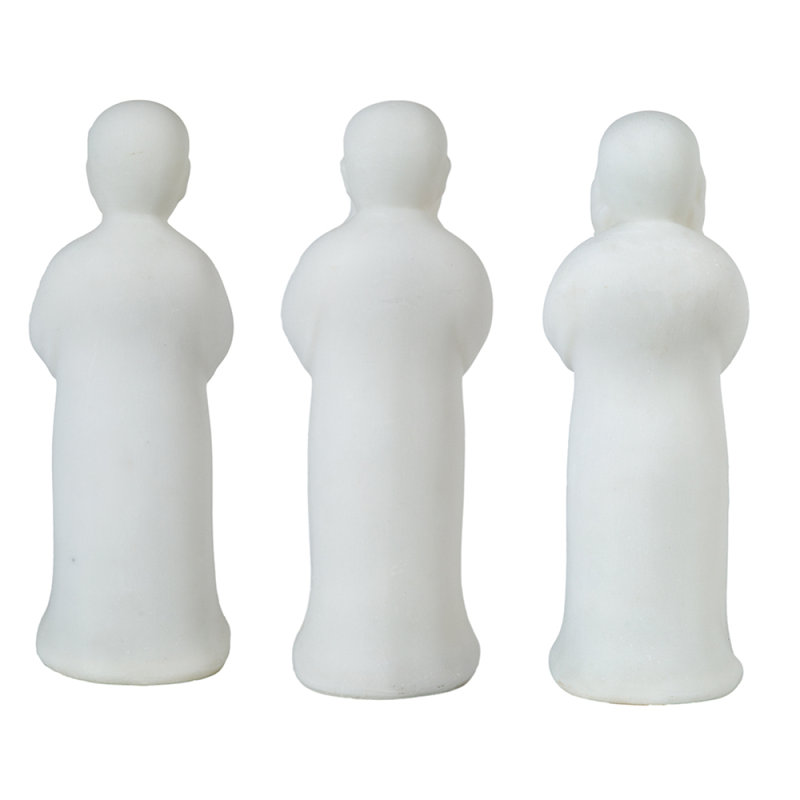 S/3 3.5X3x9.8" Standing Monks