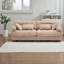 Canapés modulaires spacieux à assise profonde, canapé moderne à structure en bois pour la maison