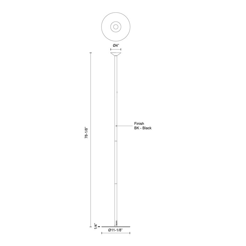 Valor LED Torchiere Floor Lamp