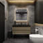 Ensemble de meuble-lavabo simple mural 48 po Golitz-1037647816