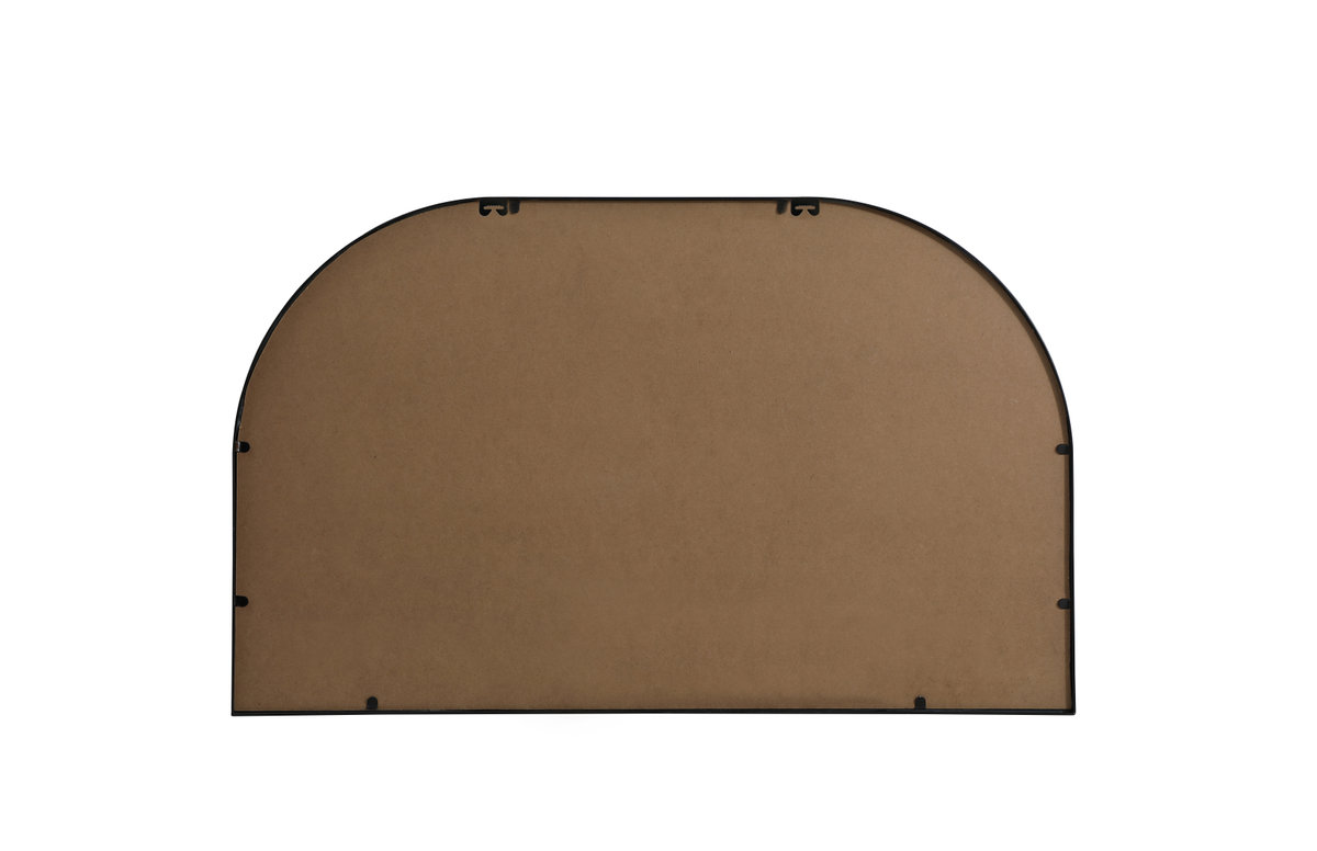 Sabine Metal Wide Arch Wall Mirror, 24" x 39", Black