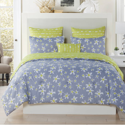 Zophiel Polyester Flannel Floral Duvet Cover