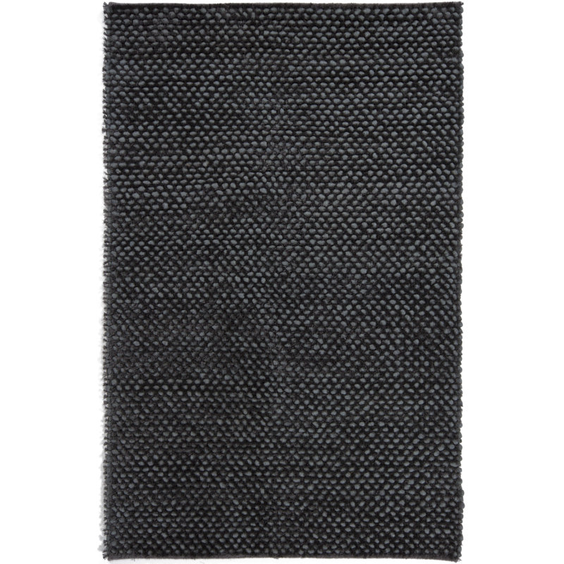 Tapis en laine à poils longs Lenz, Rectangle 7 pi 9 po x 10 pi 6 po, Blue