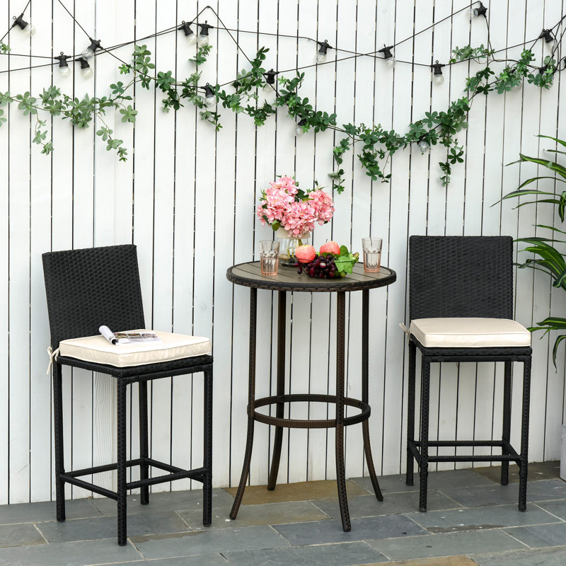 Outdoor Seat Cushion Set, Cream