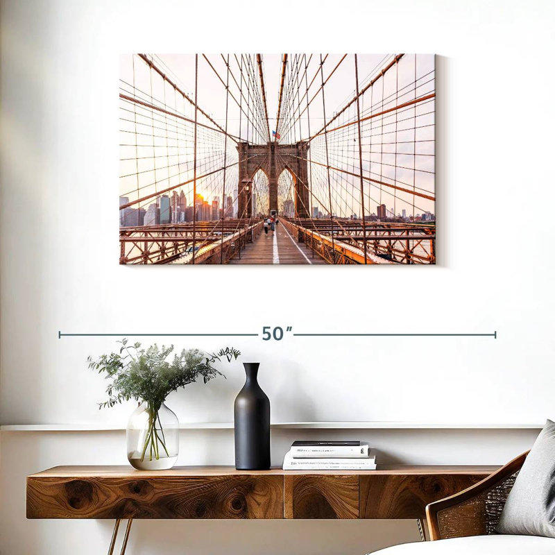 Lilie Brooklyn Bridge, Manhattan, H 24 po x l 36 po
