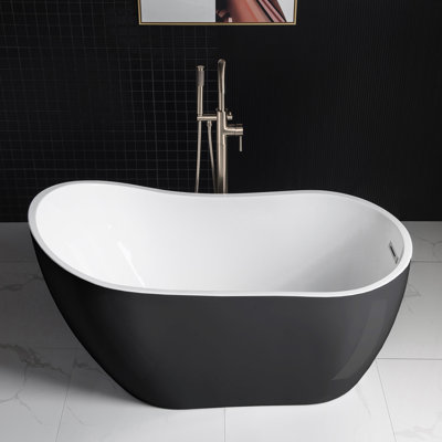 Aether 54'' x 28.37'' Soaking Acrylic Bathtub