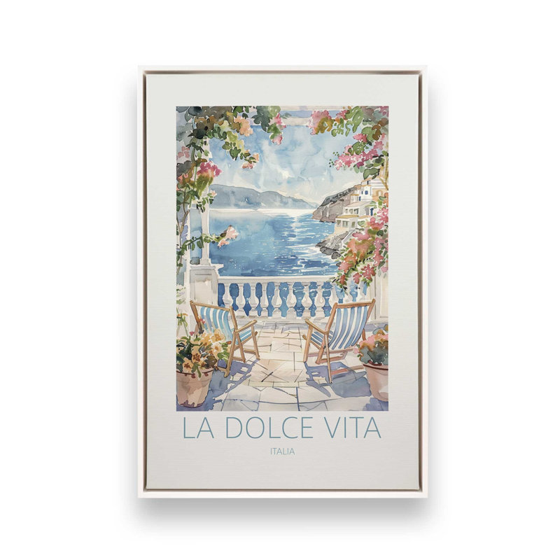 Ensemble de 3 impressions sur toile Bella Vita Views, 30 po x 20 po, Blanc opaque