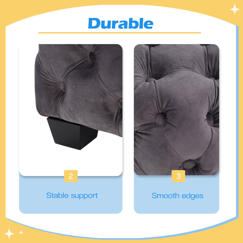 Durable / multifonctionnel OTTOMAN, Gris