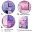 «Lilac Lattices Abstract Shapes I», reproduction d'art sur toile-664481385-664481390