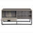 Rustic Oak And Black Coffee Table With Open Storage