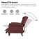 Abruzzino 34.5'' Wide Manual Standard Genuine Leather Recliner