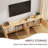71'' Fluted Tv Stand,Mid Century Modern Tv Console for 70 Inch Tv,Entertainment Center with Storage for Living Room and Bedroom-357010858