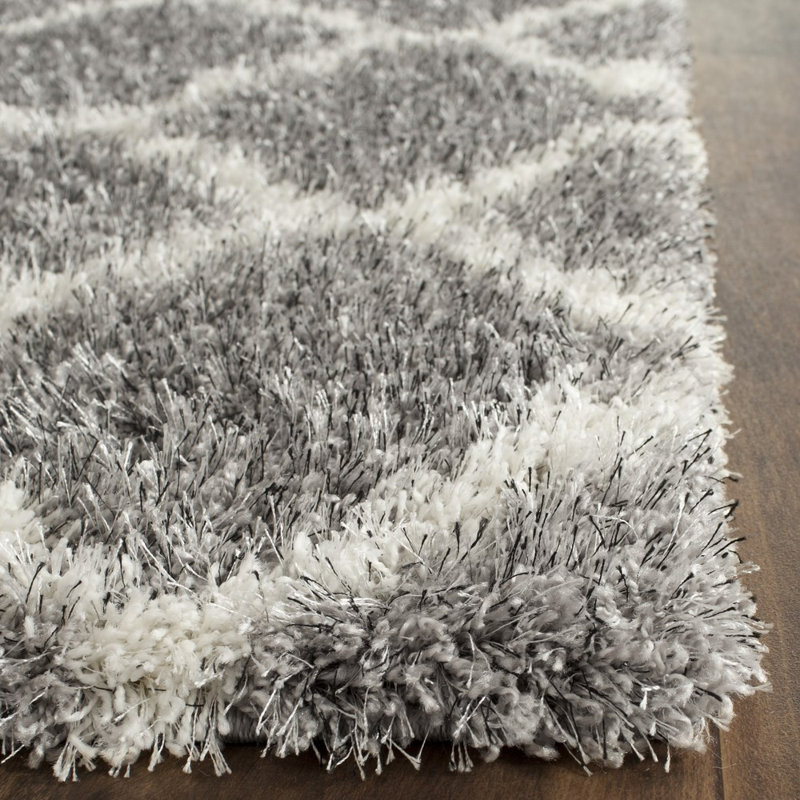 Bertl Shag Performance Geometric Rug, Runner 2'3" x 7'