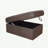 Brown Storage Ottoman