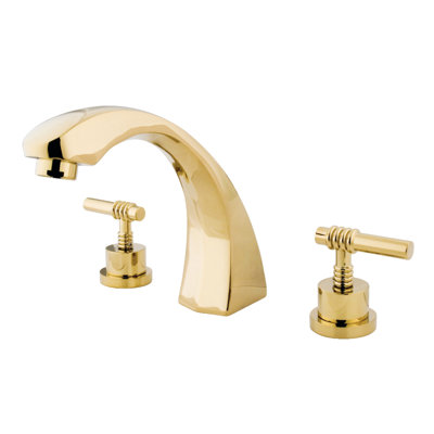 Kingston Brass Two-Handle 3-Hole Deck Mount Roman Tub Faucet