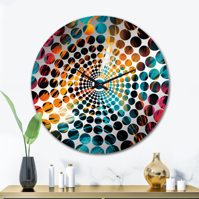Mystic Aura Mirage - Abstract Wall Clock