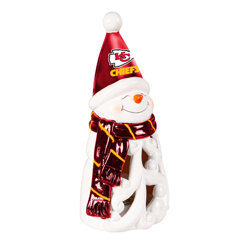 Statuette à DEL 8 po Kansas City Chiefs Snowman