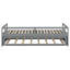 Lit de jour extensible avec couchette, lit de jour en bois avec couchette, gris (ANCIEN SKU: WF194887AAE)-121067076