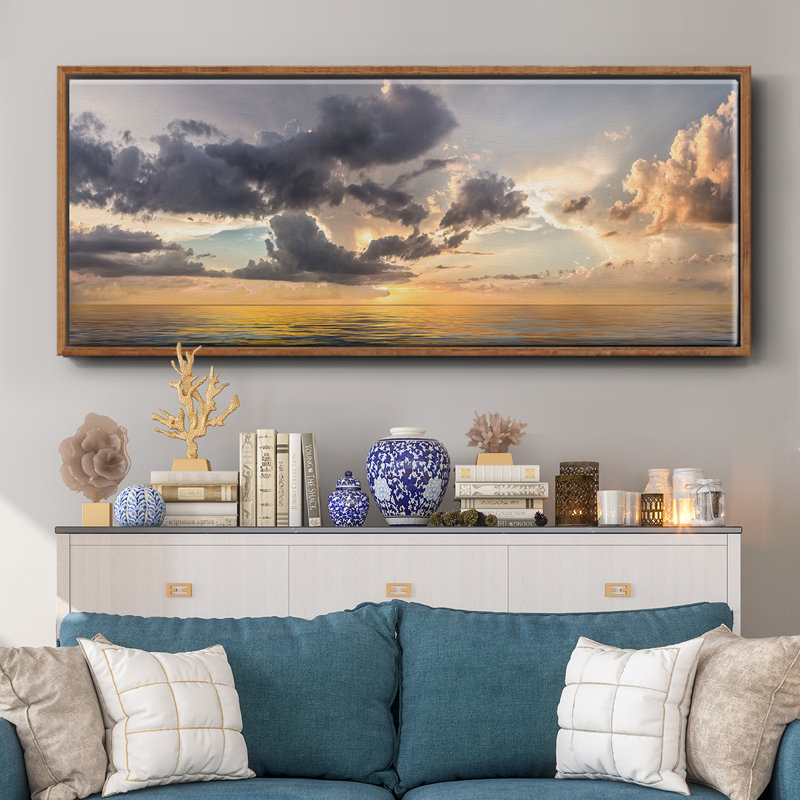 Heavenly Sunset- Framed Canvas