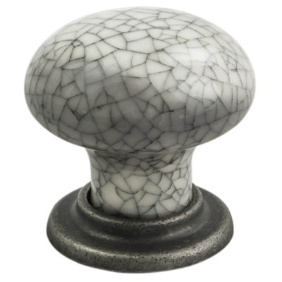 FTD PORCELAIN KNOB With FINISHED BASE 35Mm