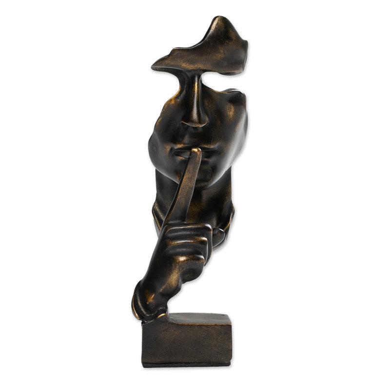 Handmade Silent Gold Resin Sculpture