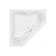 60" L X 60" W Corner Combination Acrylic Bathtub with Center Drain in White