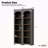 Free Standing 5 Tier Bookshelves, Bookcases Set Of 2, Farmhouse Two-Tone Storage Cabinet With Adjustable Shelves, Modern 72"H Kitchen Pantry Cabinet For Living Room, Home Office-1212653059