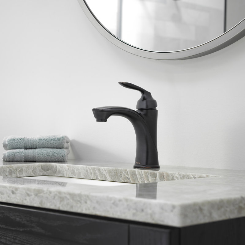 Avalon Single Hole Bathroom Faucet with Drain Assembly, Tuscan Bronze