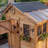 8 ft. W x 8 ft. D Cedar Wood Sunshed Garden Shed with Metal Roof