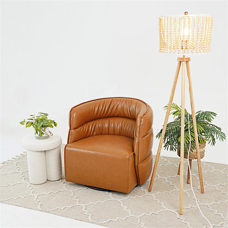 Chaise pivotante rembourrée