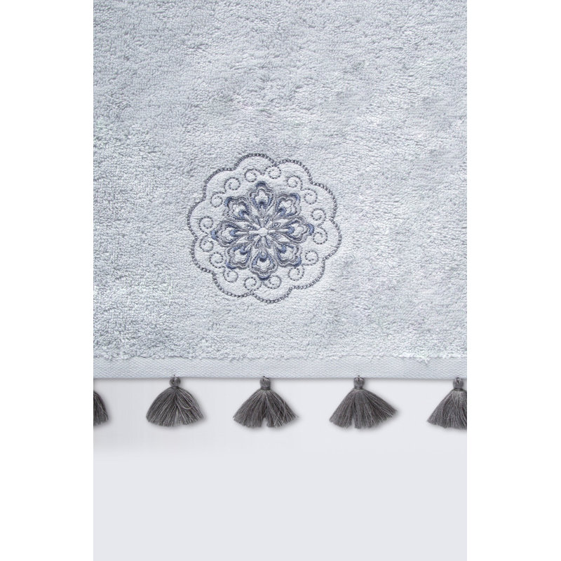 Ensemble de serviettes de bain 3 pièces Montanez, Gris clair