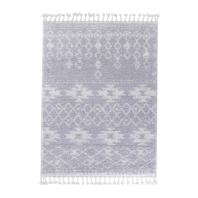 Melody Moroccan Synthetic Shag Area Rug, Rectangle 120 x 160cm