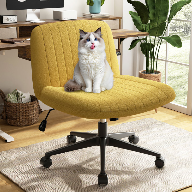 Chaise de bureau Criss-Cross, Jaune