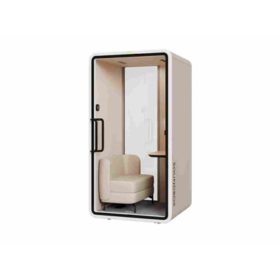 SOUNDBOX VRT-SM Premium Soundproof Booth, High-Density Acoustic Panel Workstation, Ideal for Home Offices and Focused Work
