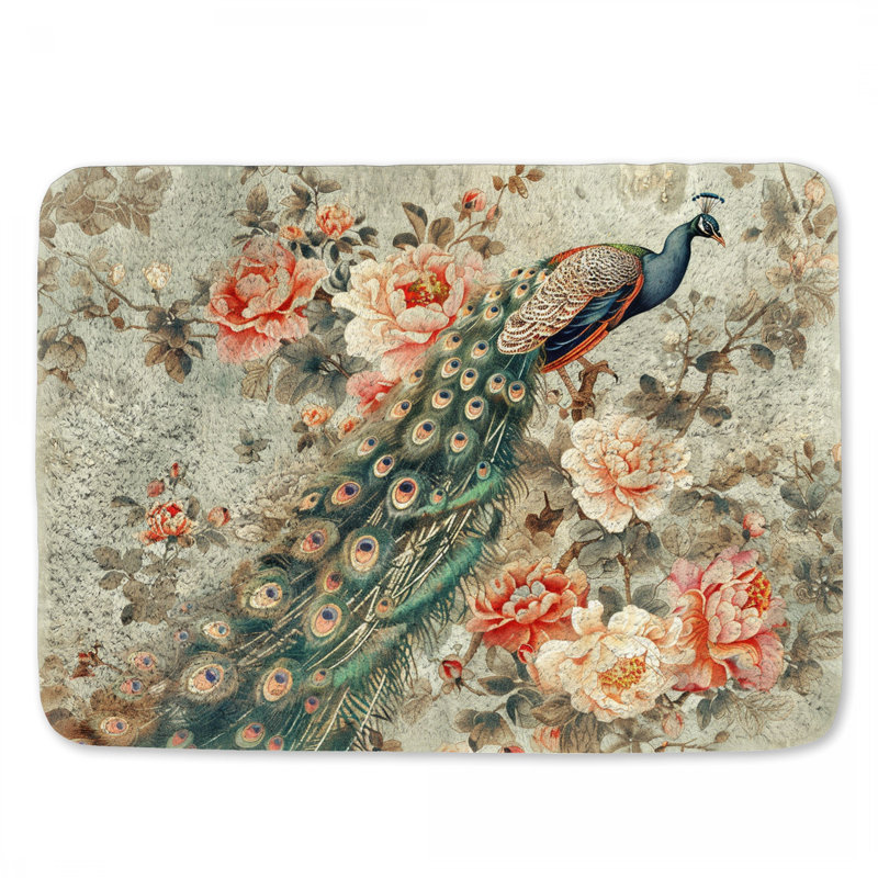 Timeko Microfiber / Microsuede Non-Slip Bath Mat, 17"W x 24"L