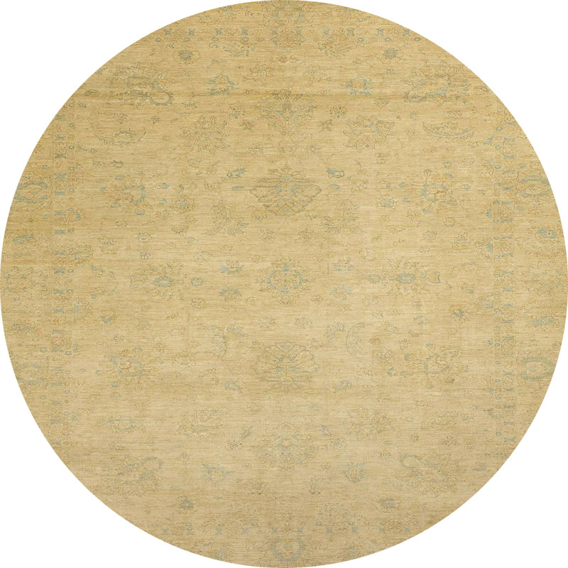 Abstract Indoor Rug, Round 7'