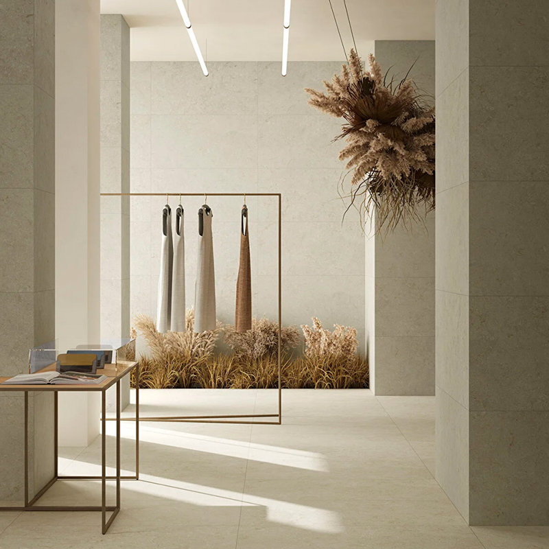 Carreau de porcelaine Urban Stone 24 x 48, Blanc