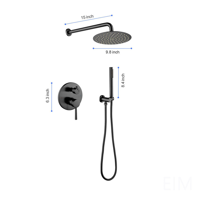 Rain Shower Head Systems Wall Mounted Shower