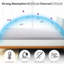3 po, mousse viscoélastique imprégnée de gel, matelas pour grand lit, soulagement, amplification du débit d'air, gel rafraîchissant ferme à haute densité, conception de sommeil ventilé sécuritaire pour les animaux de compagnie