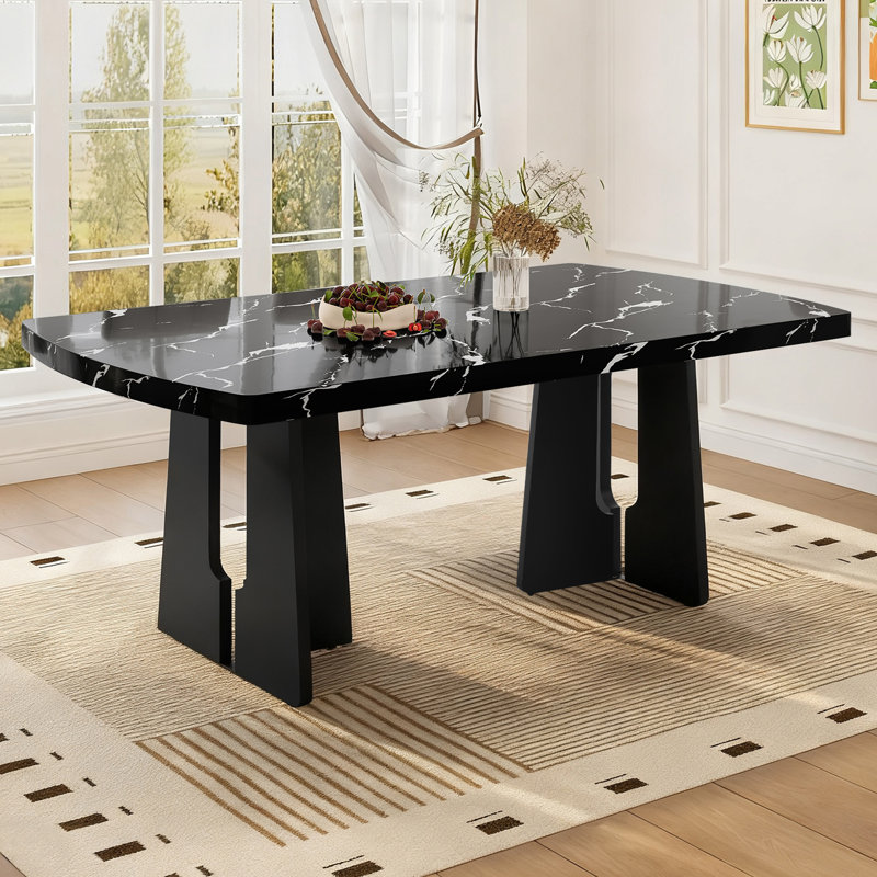 Table de salle à manger Modern, Noir