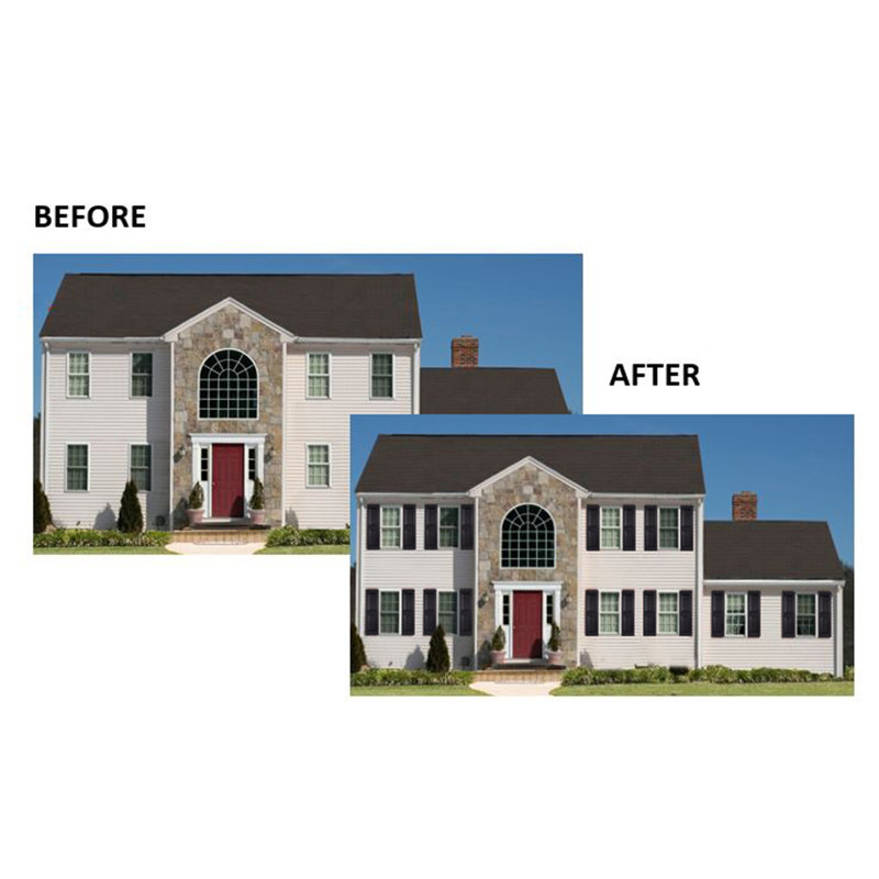 Heritage Green Polypropylene Raised Panel Exterior Shutters, 15'' x 55''